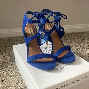 Blue Steve Madden heels